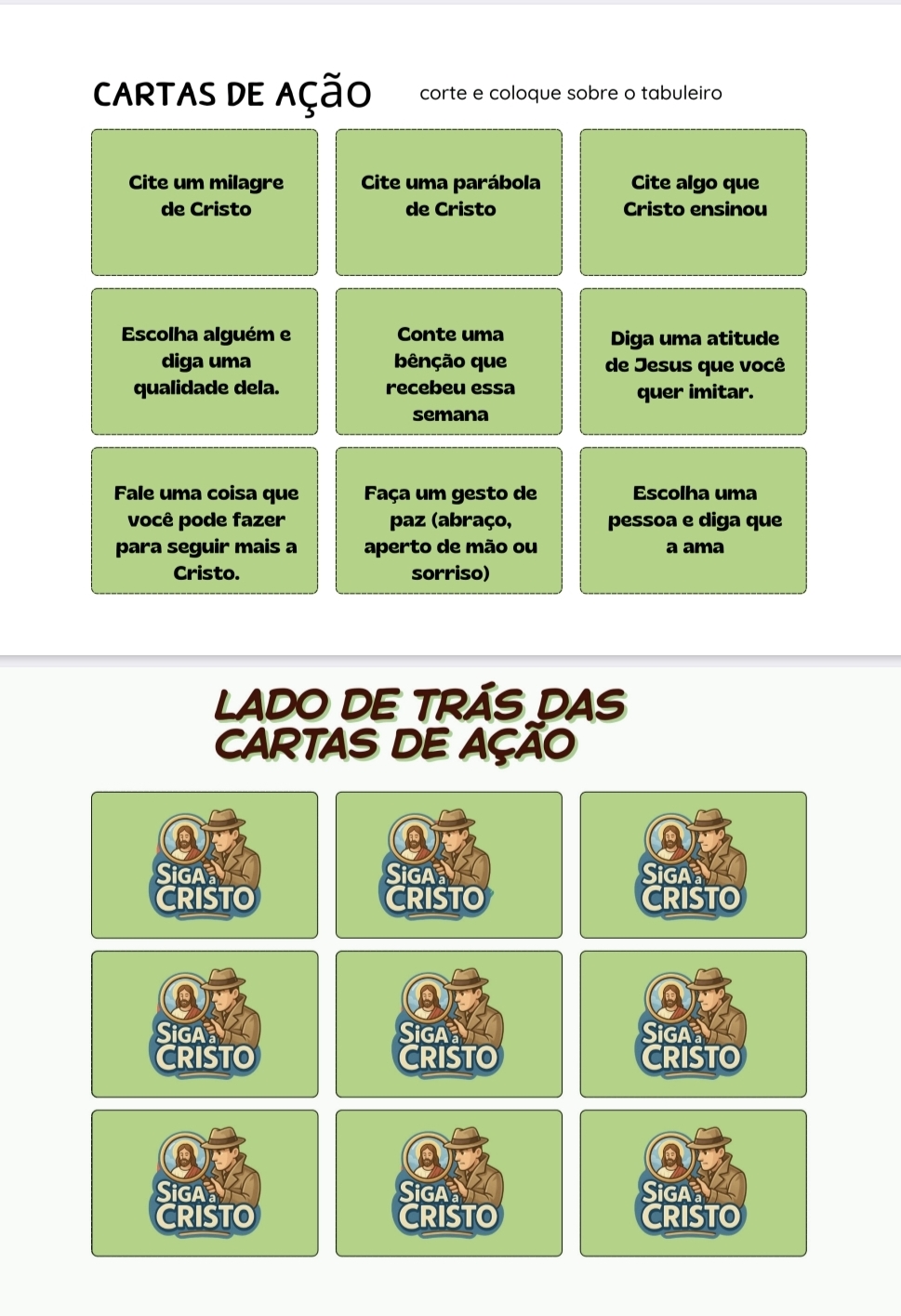 Cartas de Ação